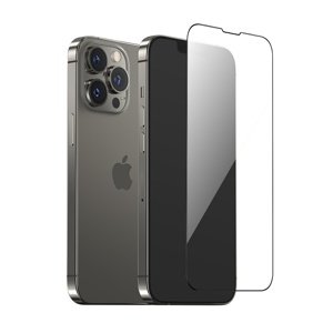 Ochranné sklo pro iPhone 13, 13 Pro a 14 - Černé