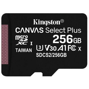 Kingston microSDXC Canvas Select Plus 256GB 100MB/s UHS-I