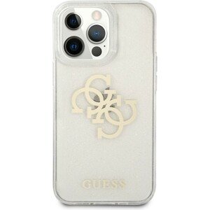 Guess TPU Big 4G Full Glitter Case iPhone 13 Pro Max čirý