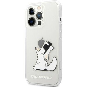 Karl Lagerfeld PC/TPU Choupette Eat Cover iPhone 13 Pro Max čirý