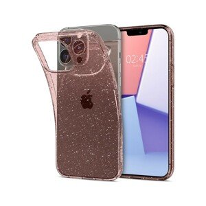 Spigen Liquid Crystal Glitter kryt iPhone 13 Pro Max růžový
