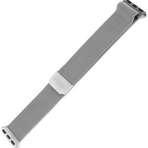 FIXED Mesh Strap síťový nerezový řemínek Apple Watch 42/44/45mm stříbrný