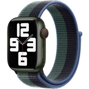 Apple Watch provlékací sportovní řemínek 41/40/38mm temně inkoustový / eukalyptově zelený