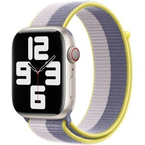 Apple Watch provlékací sportovní řemínek 49/45/44/42mm levandulově šedý / světle liliový