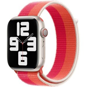 Apple Watch provlékací sportovní řemínek 49/45/44/42mm nektarinkový/pivoňkový
