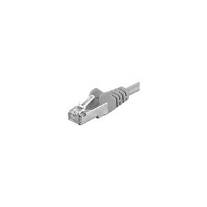 Premiumcord Patch kabel CAT 6a S-FTP RJ45-RJ45 LSOH AWG 26/7 0,5m šedý