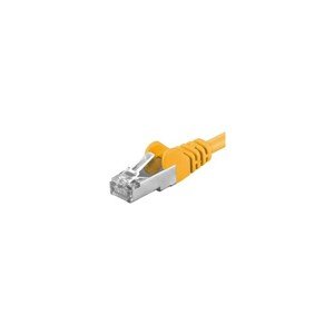 Premiumcord Patch kabel CAT 6a S-FTP RJ45-RJ45 AWG 26/7 7m žlutý