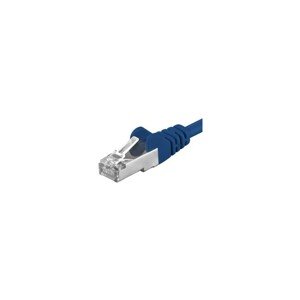 Premiumcord Patch kabel CAT 6a S-FTP RJ45-RJ45 AWG 26/7 10m modrý
