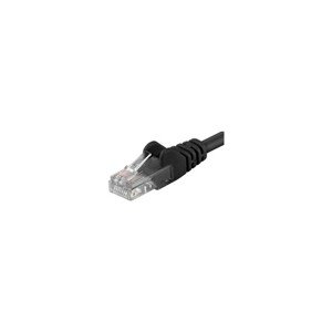 PremiumCord Patch kabel UTP RJ45-RJ45 CAT6 0,5m černý