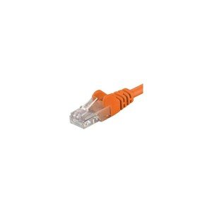 PremiumCord Patch kabel UTP RJ45-RJ45 CAT6 0,5m oranžový