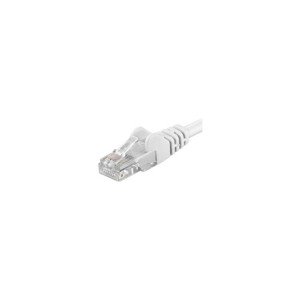 PremiumCord Patch kabel UTP RJ45-RJ45 level 5e 1m bílý