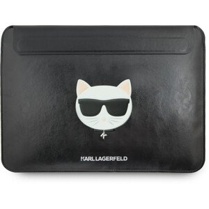 Karl Lagerfeld Choupette Head Embossed Computer Sleeve 16" černý