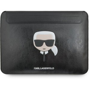 Karl Lagerfeld Head Embossed Computer Sleeve 16" černý