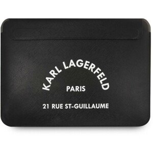 Karl Lagerfeld Saffiano RSG Embossed Computer Sleeve 16" černý