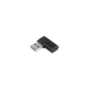 PremiumCord zahnutá 90° redukce USB-C Female na USB3.0 typ A Male