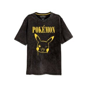 Tričko Pokémon - Pikachu černé XL