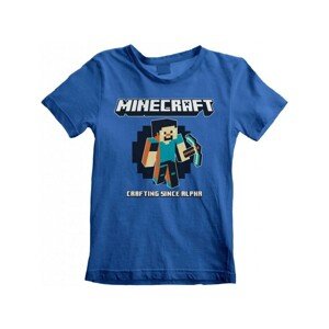Tričko dětské Minecraft - Crafting Since Alpha (7-8 let)