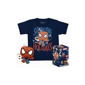 Funko Pocket POP! & Tee: Marvel - Spider-Man (Gingerbread ) dětské XL