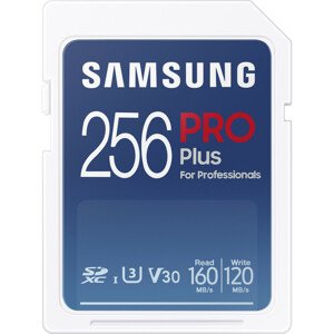 Samsung PRO Plus SDXC 256 GB + USB adaptér