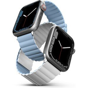 UNIQ Revix oboustranný řemínek pro Apple Watch 49/45/44/42mm Arctic (bílý/modrý)