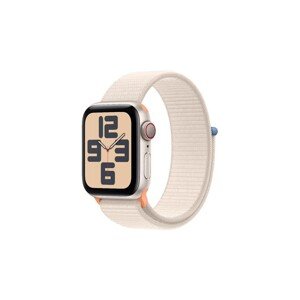 Apple Watch SE (2023) Cellular 40mm sportovní provlékací řemínek hvězdně bílý