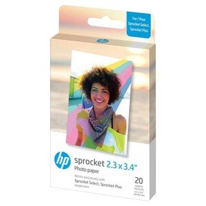 HP Zink Paper Sprocket Select 20 ks 2,3x3,4"