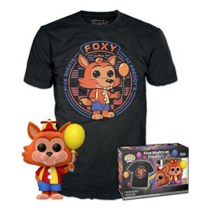 Funko POP! & Tee Box: FNAF - Balloon Foxy (Flocked) (L)