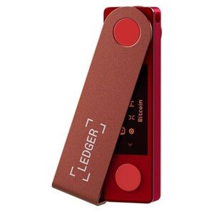 Ledger Nano X Krypto peněženka rubínově červená