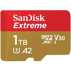 SanDisk micro SDXC karta 1TB Extreme + adaptér