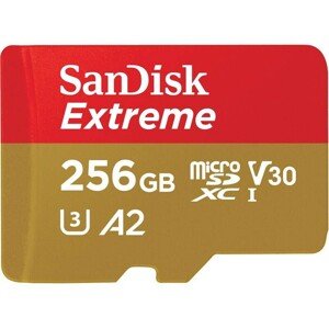 SanDisk micro SDXC karta 256GB Extreme + adaptér