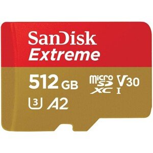 SanDisk micro SDXC karta 512GB Extreme + adaptér