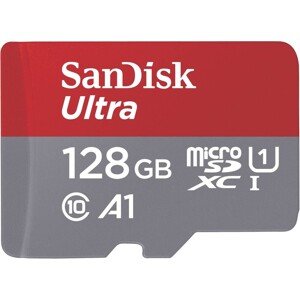 SanDisk MicroSDHC karta 128GB Ultra + adaptér