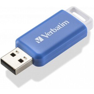 VERBATIM Flash Disk 64GB DataBar USB 2.0 Drive, modrý