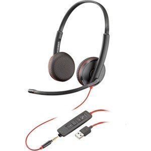 Poly Blackwire 3225 USB-A sluchátka, černá