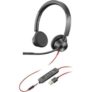 Poly Blackwire 3325 USB-A sluchátka, černá
