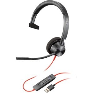 Poly Blackwire 3310-M USB-A sluchátka, černá