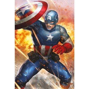 Plakát MARVEL - Captain America - Under Fire (189)