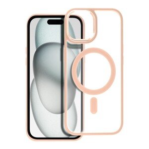 Smarty Matte Mag kryt s MagSafe iPhone 15 růžový