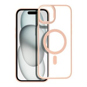 Smarty Matte Mag kryt s MagSafe iPhone 15 Plus růžový