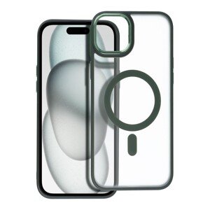 Smarty Matte Mag kryt s MagSafe iPhone 15 Plus zelený