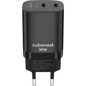 CubeNest S2D1 síťová nabíječka 35W černá