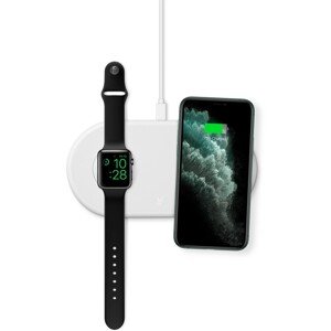 iWant bezdrátová nabíječka pro Apple Watch + iPhone bílá