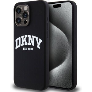 DKNY Liquid Silicone Arch Logo MagSafe kryt iPhone 14 Pro černý