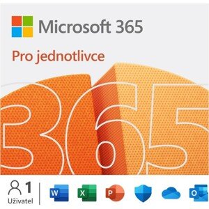 Microsoft 365 pro jednotlivce 1 rok CZ krabicová verze