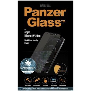 PanzerGlass Edge-to-Edge Privacy AntiBacterial Apple iPhone 12/12 Pro černé