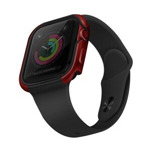 UNIQ Valencia kovové pouzdro Apple Watch Serie 4/5/6/SE (44mm) červené