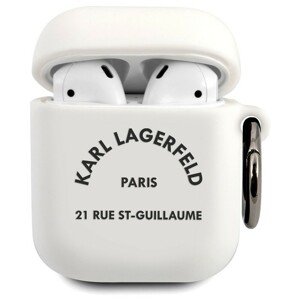 Karl Lagerfeld Rue St Guillaume pouzdro Airpods 1/2 bílé