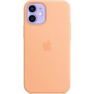 Apple silikonový kryt s MagSafe na iPhone 12 mini melounově oranžový