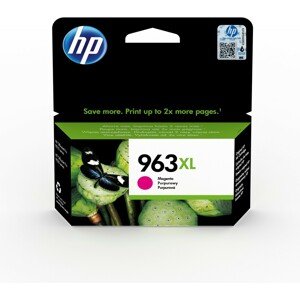 HP 963XL High Yield originální inkoustová cartridge purpurová