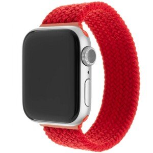 FIXED provlékací nylonový řemínek Apple Watch 42/44/45mm XL červený